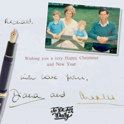 Princess Diana handwriting