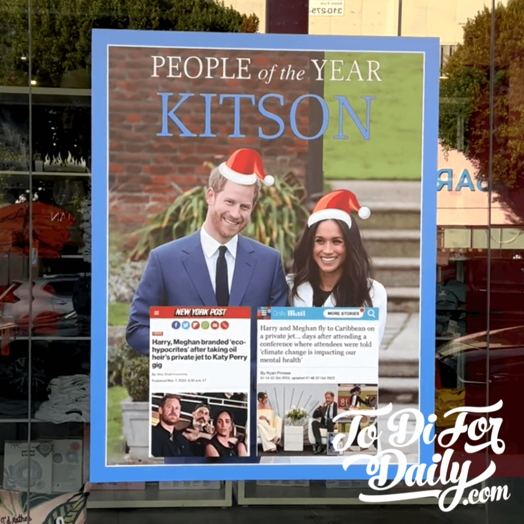 Hollywood's famous KITSON store takes aim at Harry and Meghan with